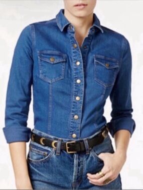 FREE PEOPLE ROGUE JEAN SHIRT
